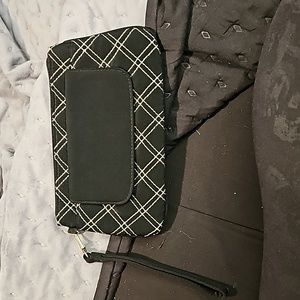 Vera Bradley clutch and Keychain wallet set